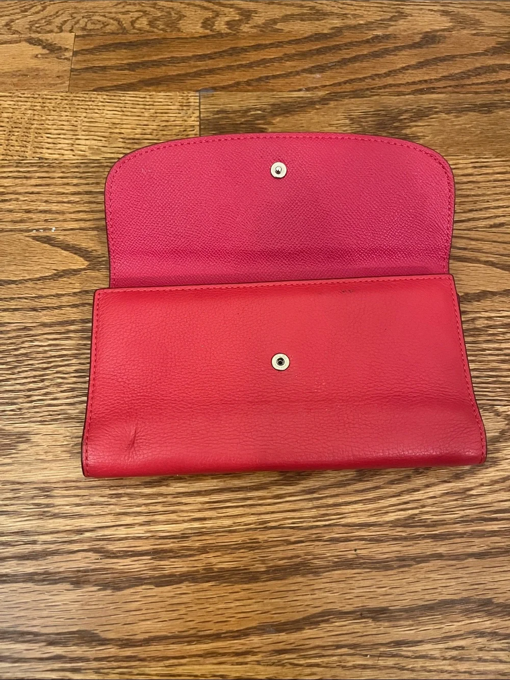 Coach Madison Pebbled Leather Slim Envelope Checkbook Wallet (Style F52715)